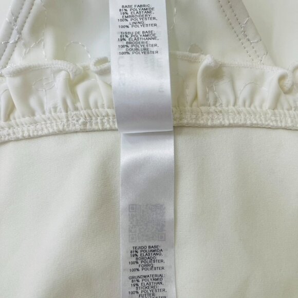 ASOS High Waist White Ruffle Embroideries Bikini Bottom Size UK 8 EU 36 US 4 NEW - Picture 8 of 8